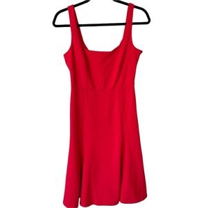 Calvin Klein Red Empire Waist Sleeveless A-Line Holiday Women's Swing Dress 2